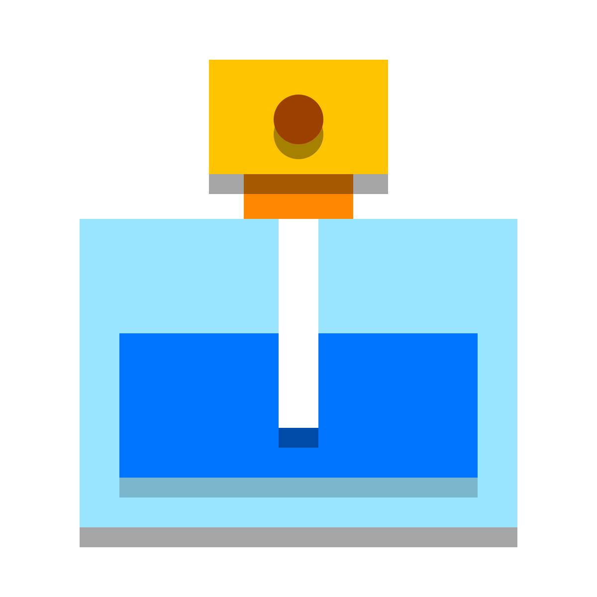 papercut style perfume bottle icon