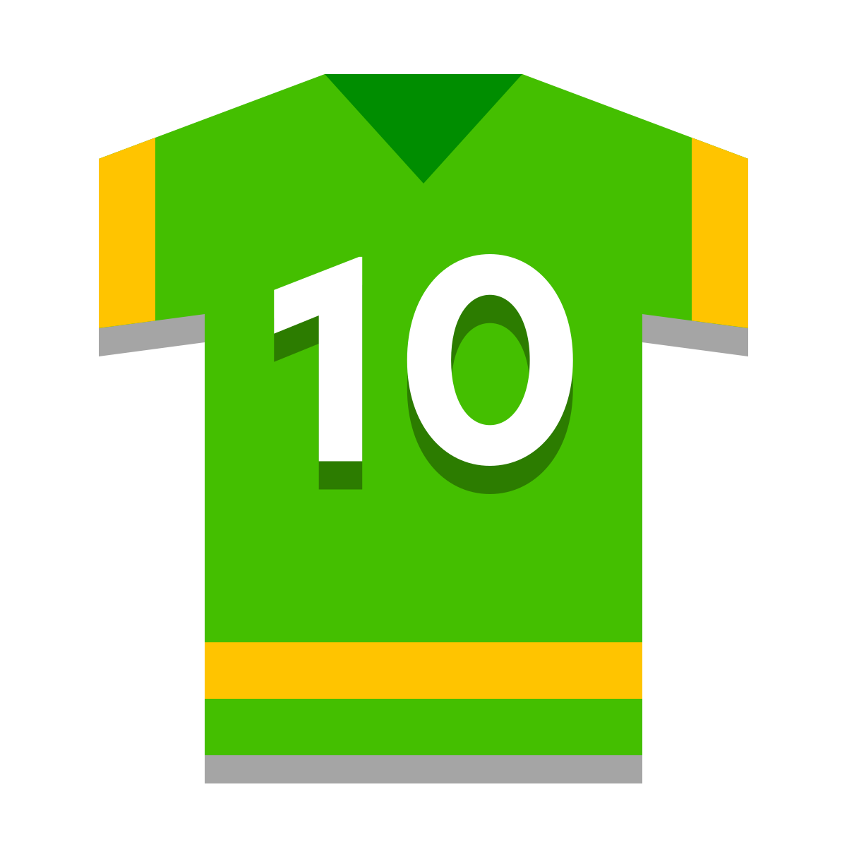 papercut style player shirt icon