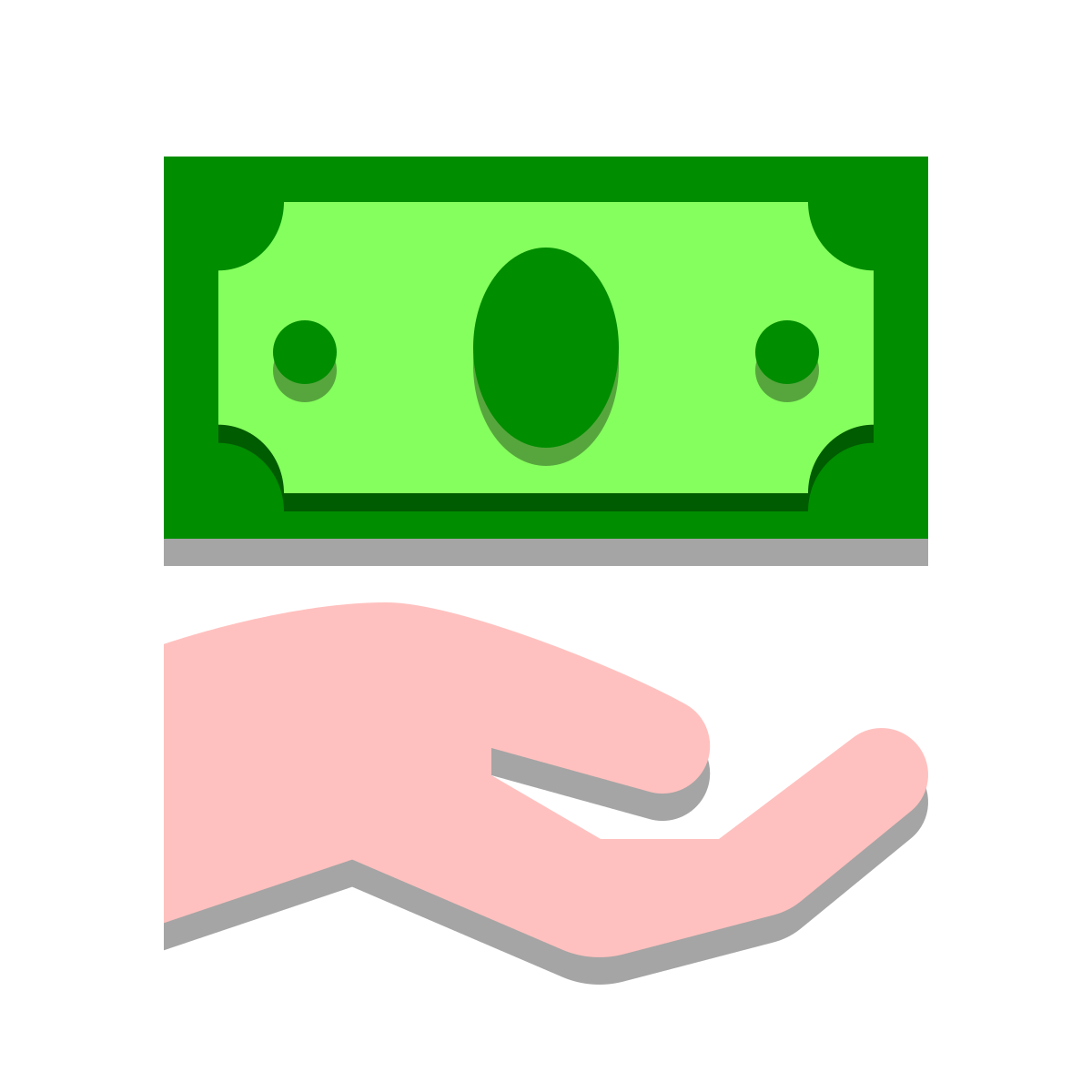 papercut style refund icon