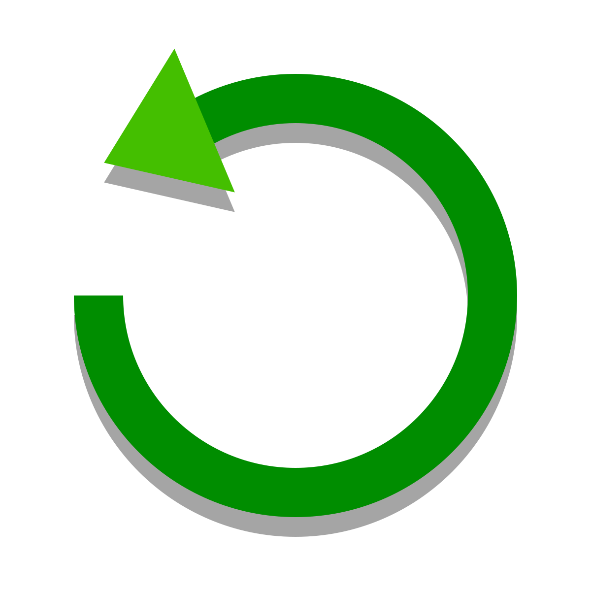 papercut style rotate icon