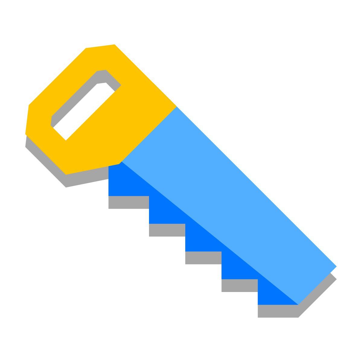 papercut style saw icon