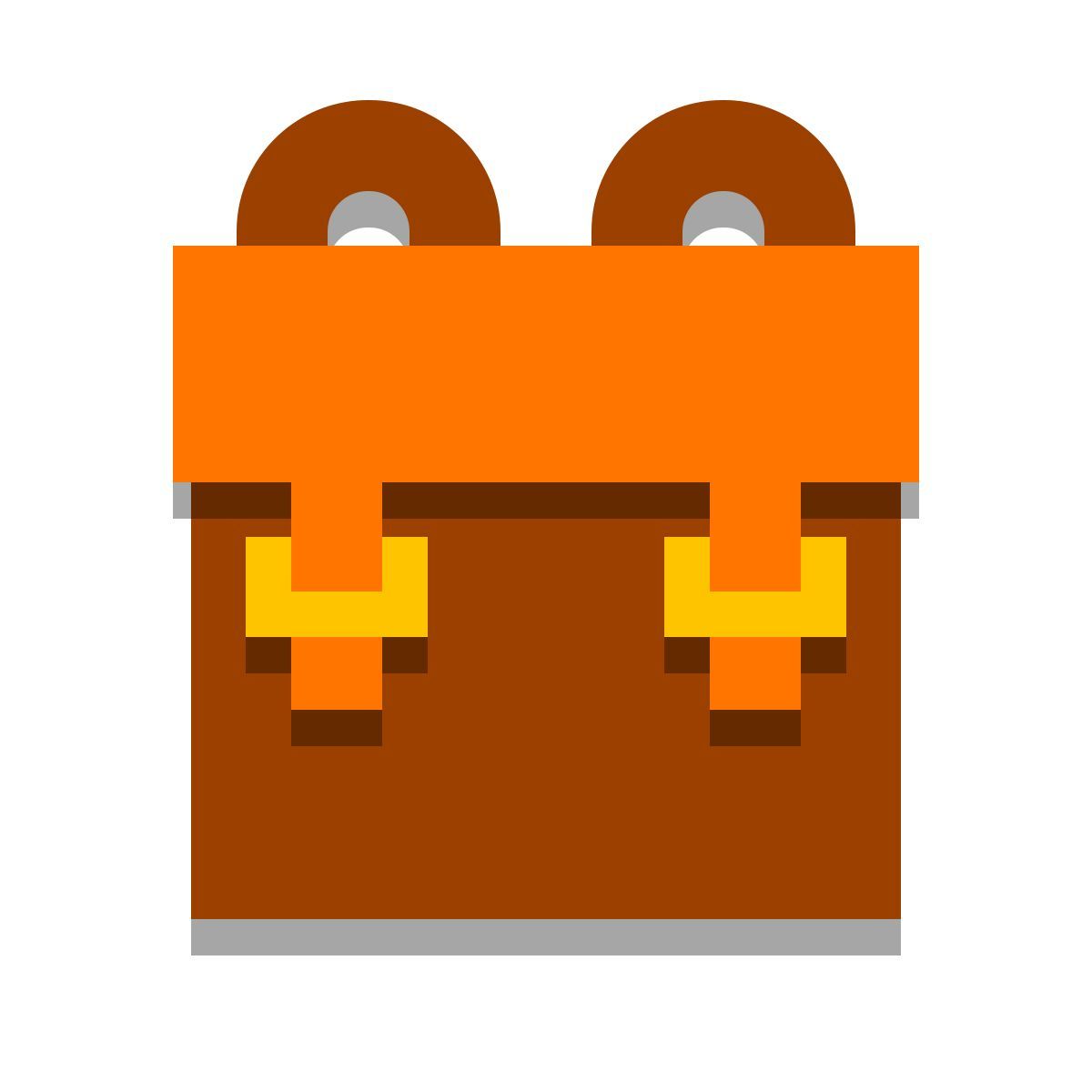 papercut style 학교 책가방 icon