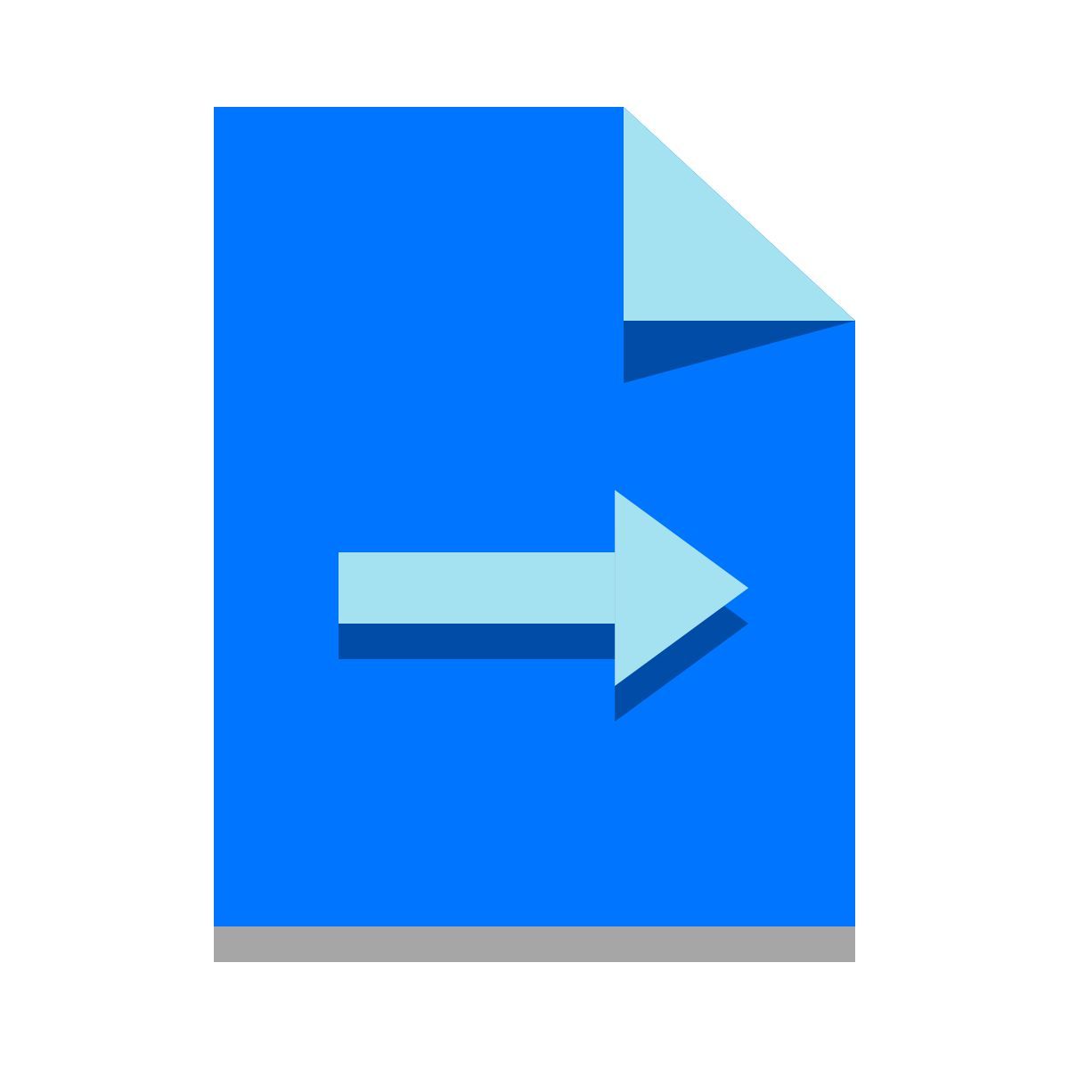 papercut style invia file icon