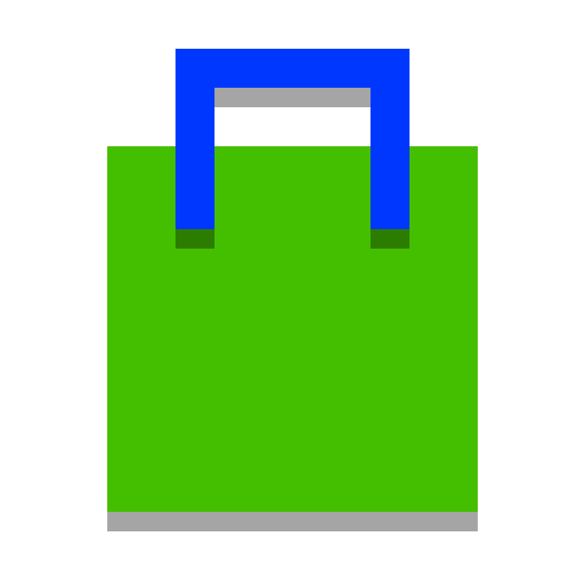 papercut style shopping bag icon