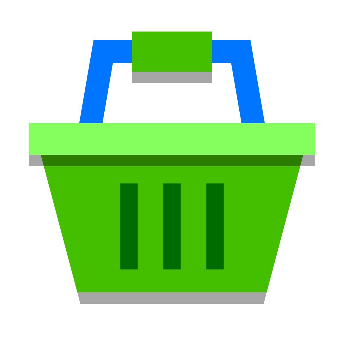 papercut style 购物车2 icon