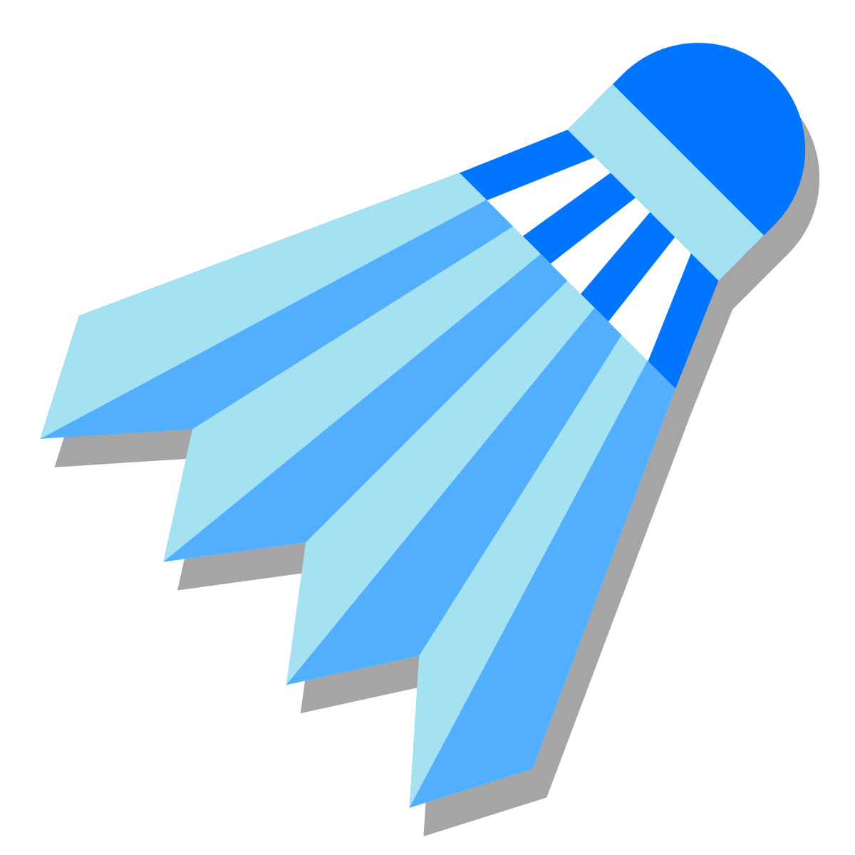 papercut style shuttercock icon