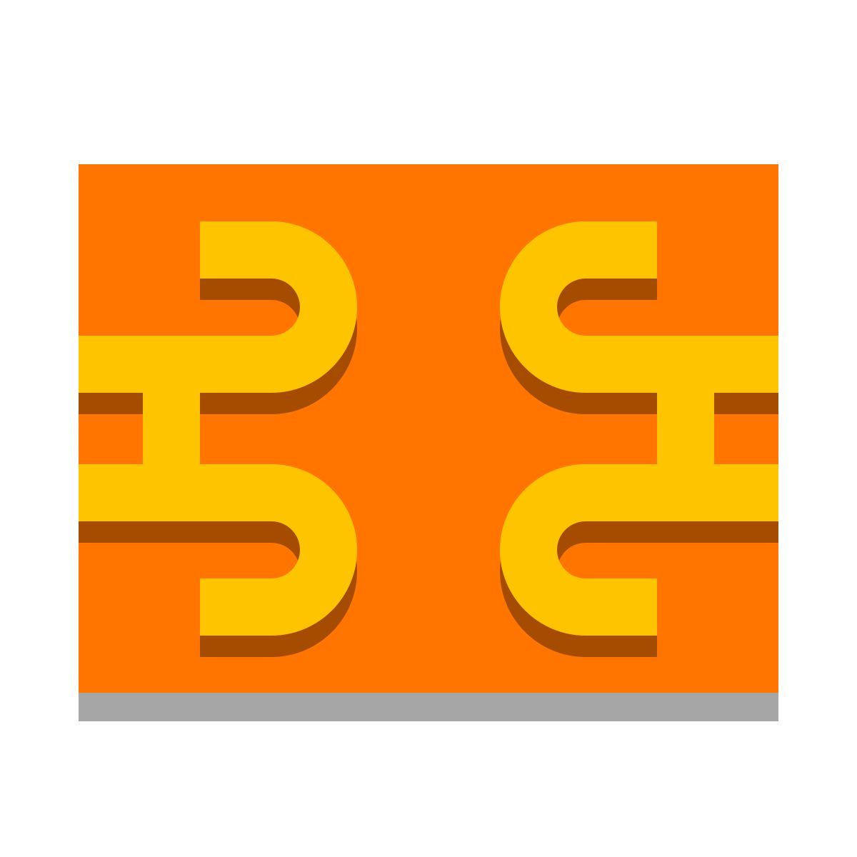 papercut style sim 카드 칩 icon