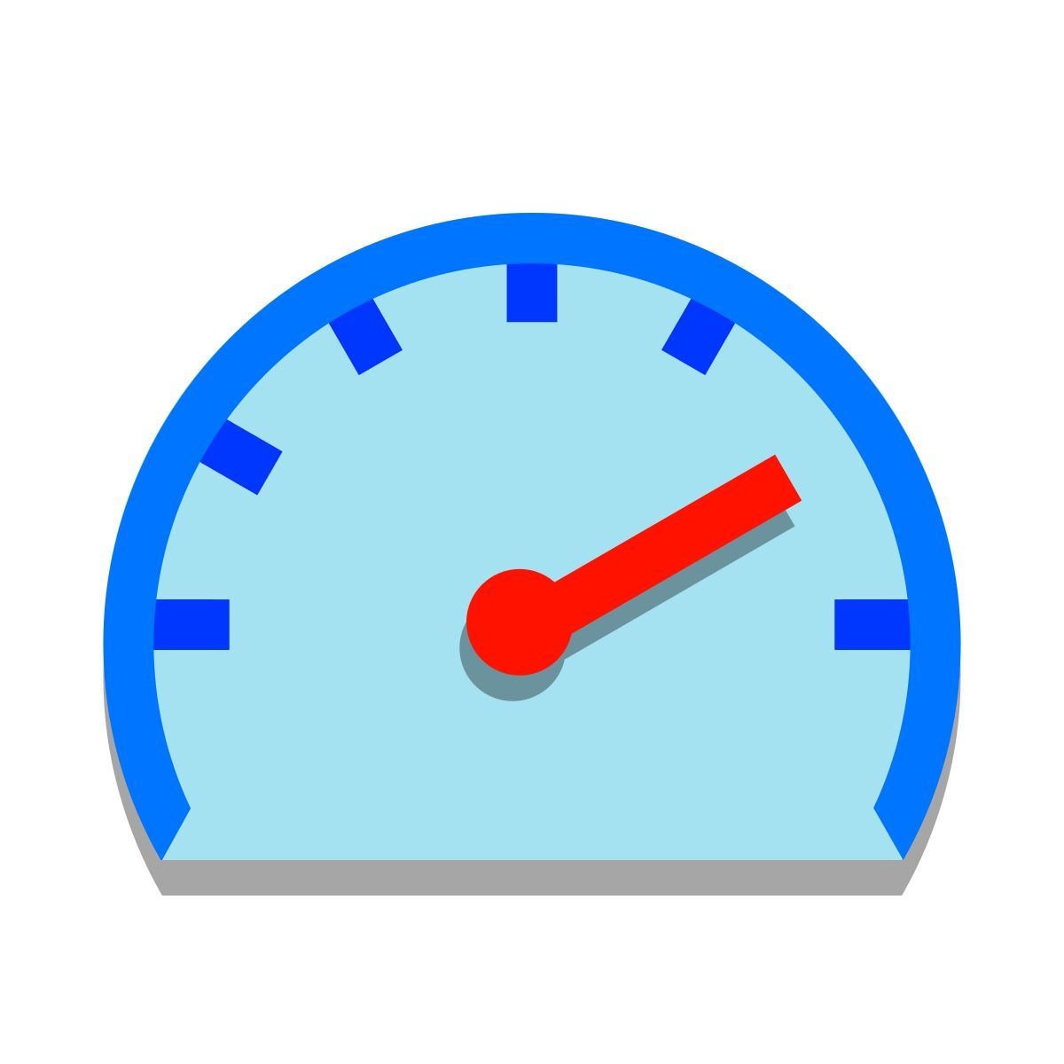 papercut style speed icon