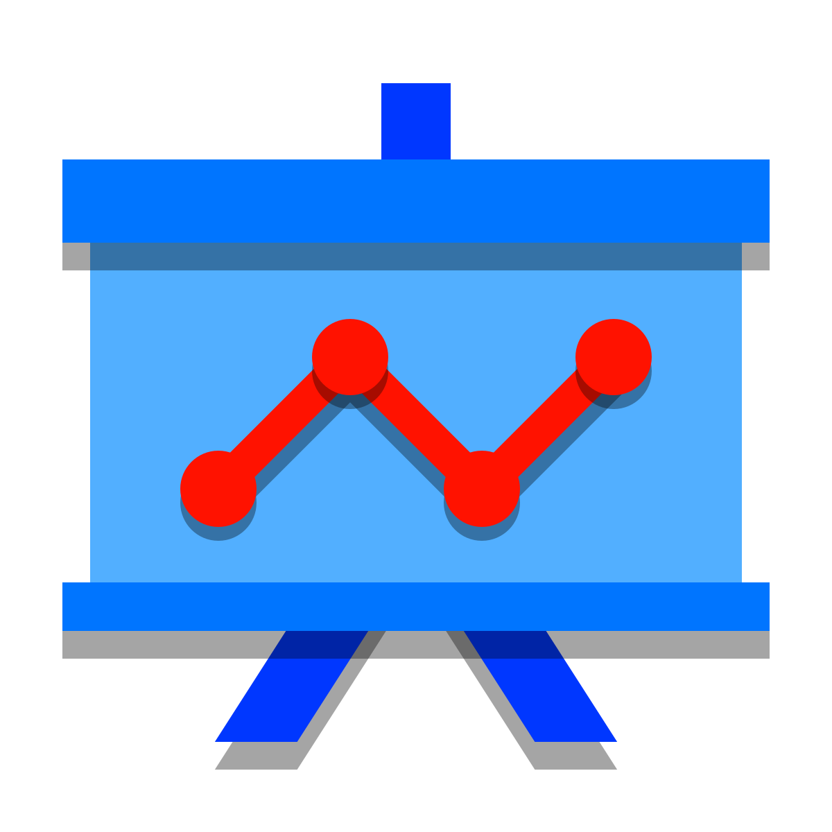 papercut style statistics icon