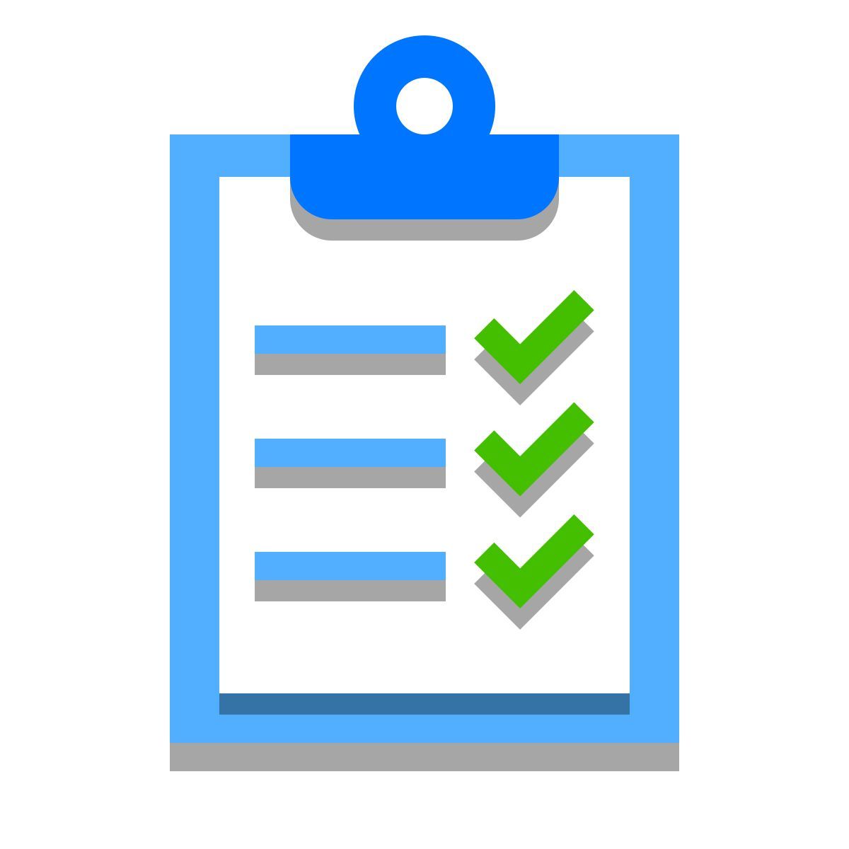 papercut style test passed icon