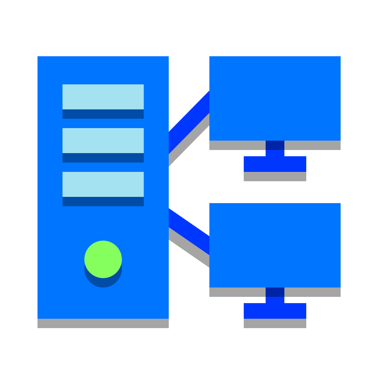papercut style thin client icon