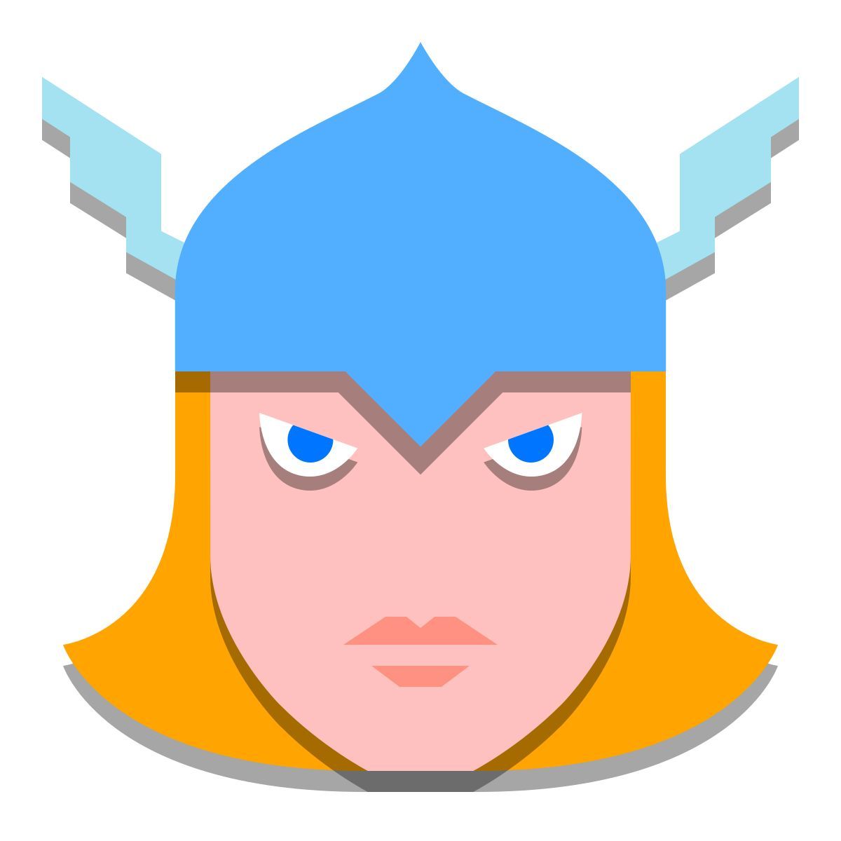 papercut style thor icon
