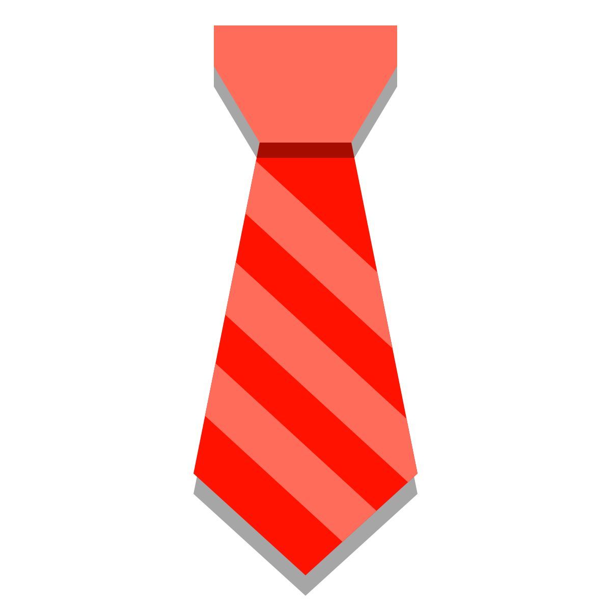 papercut style cravate icon