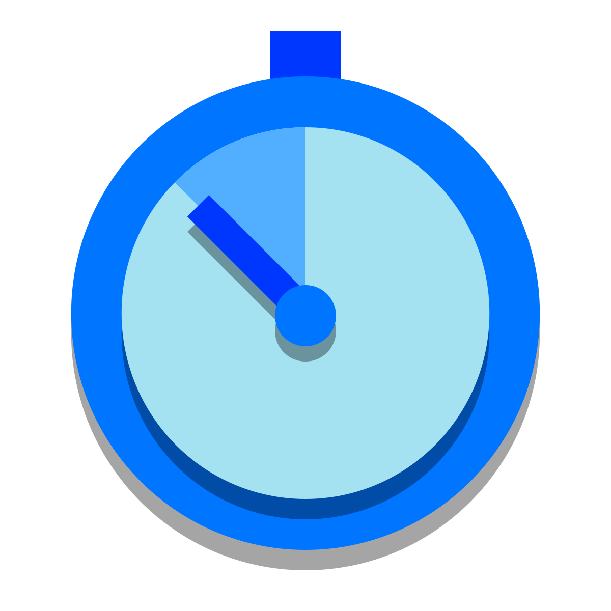 papercut style timer icon