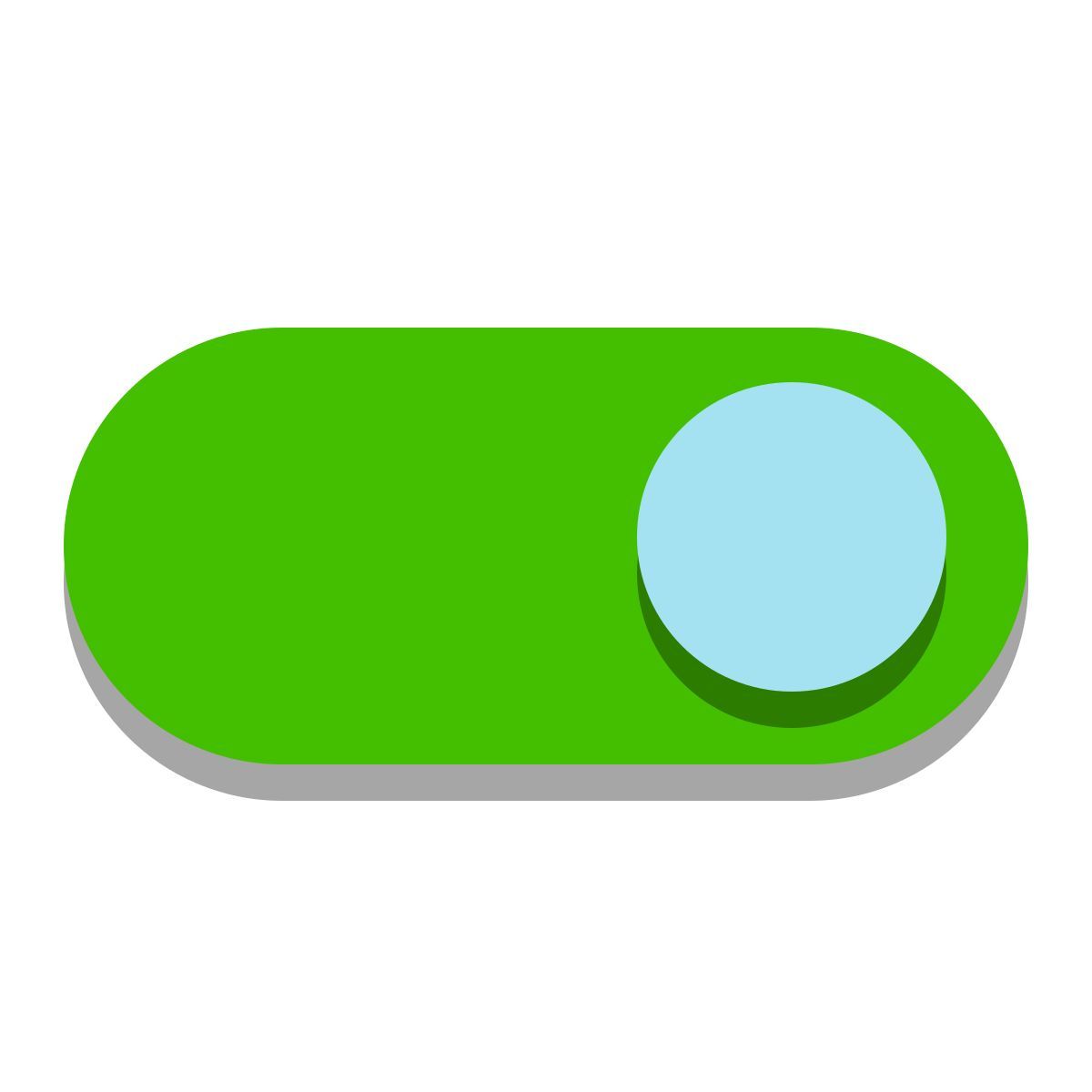 papercut style alternar encendido icon