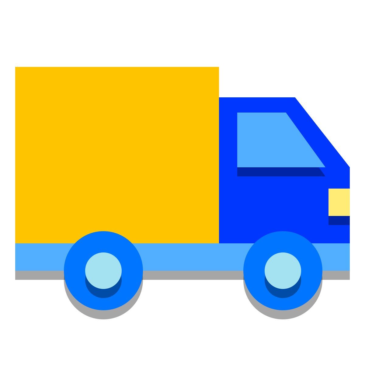 papercut style lkw icon