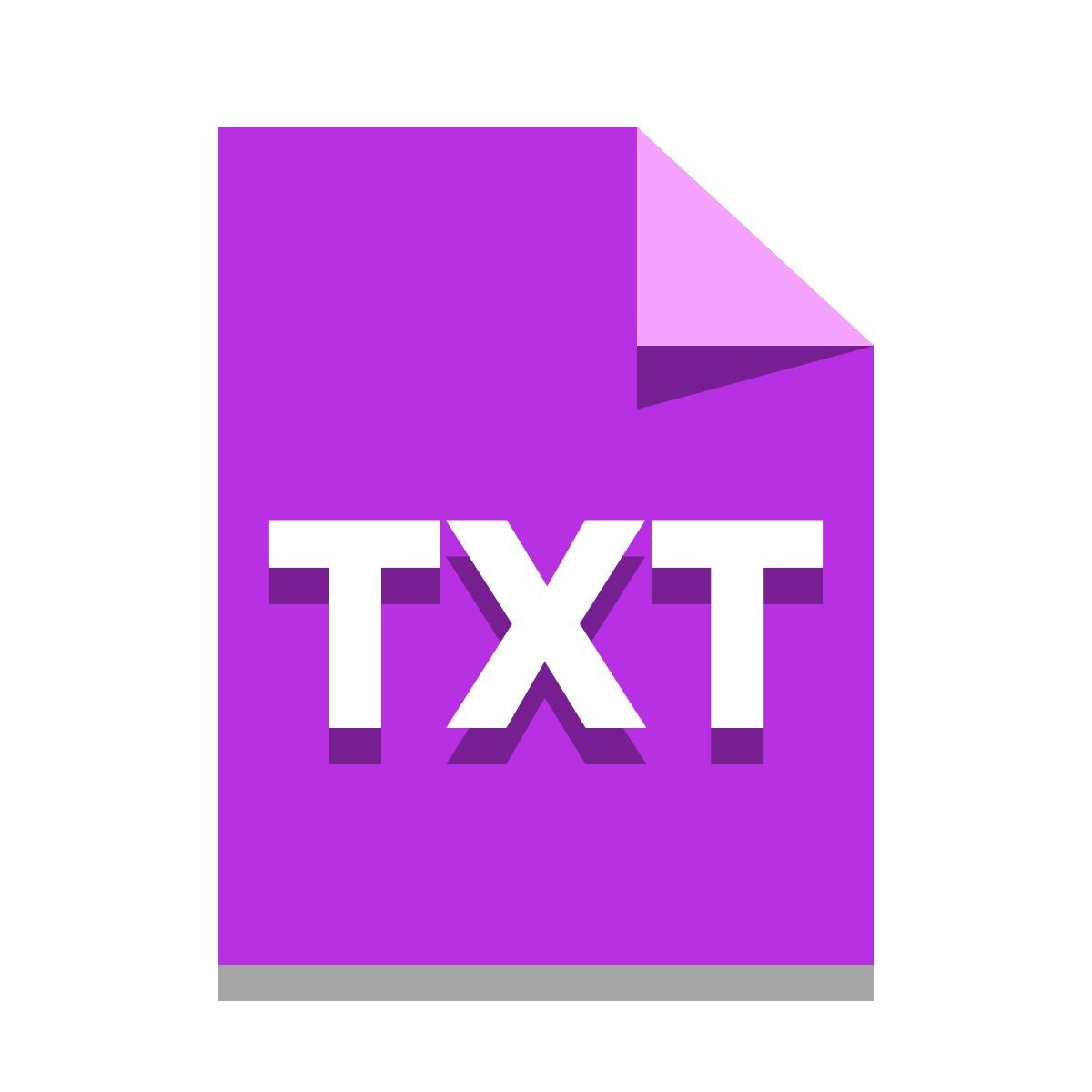 papercut style txt icon