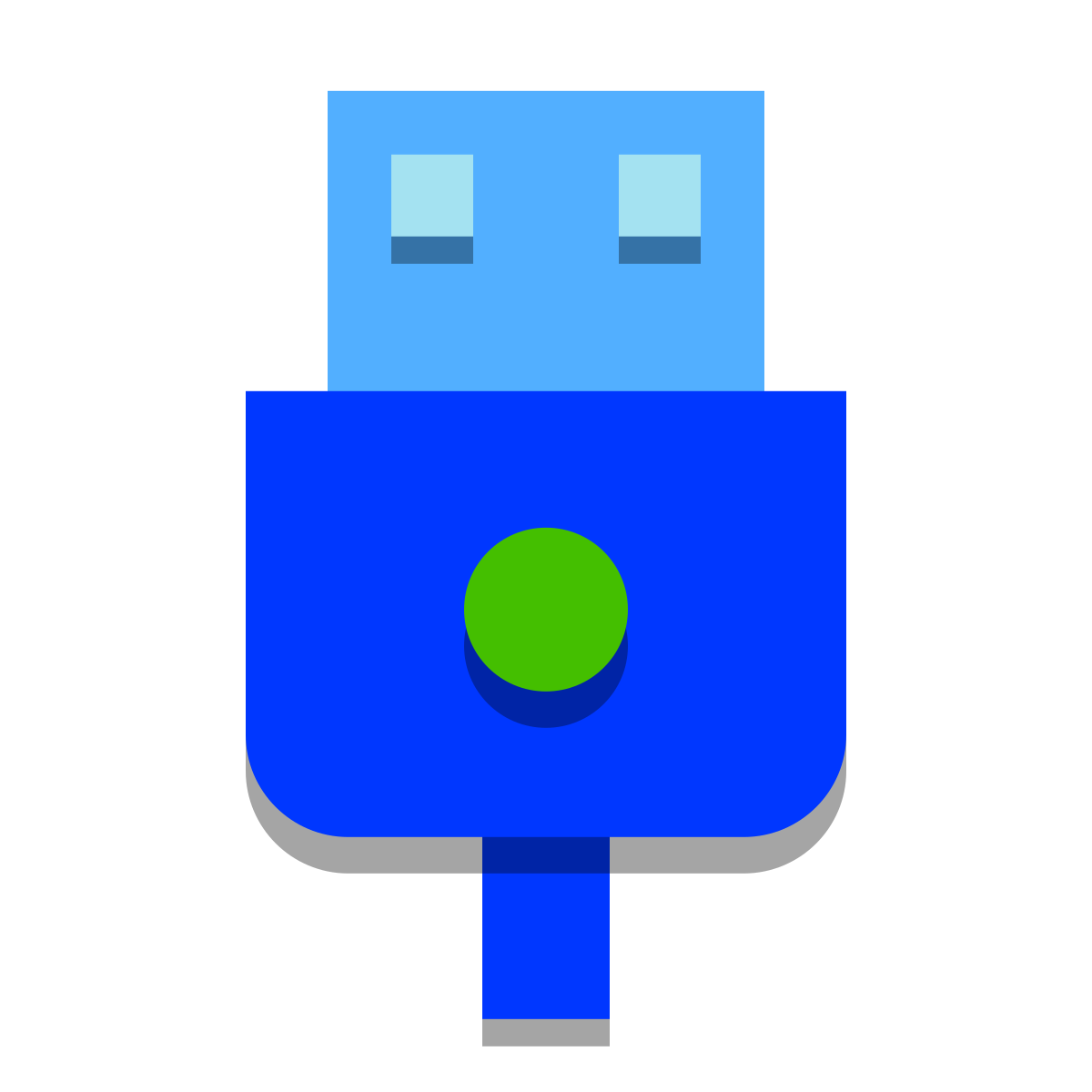 papercut style usb on icon