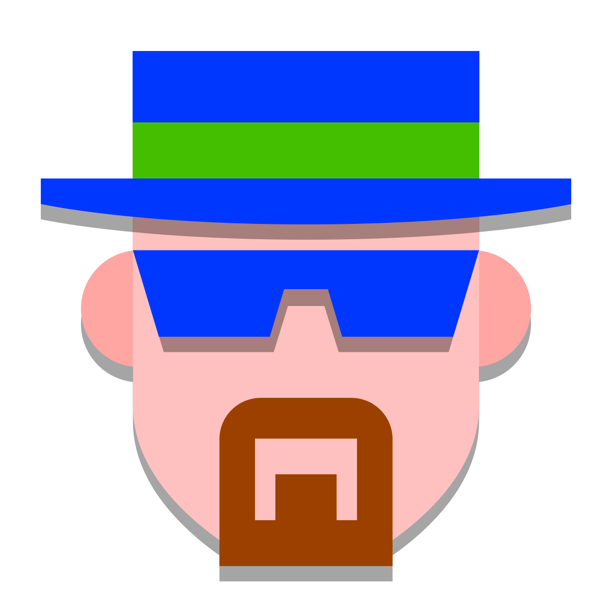 papercut style walter white icon