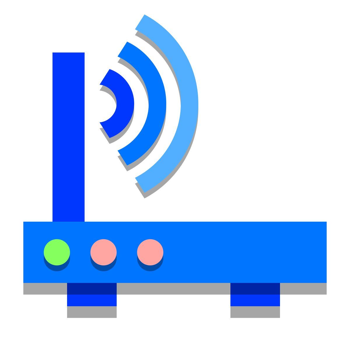 papercut style wi fi router icon
