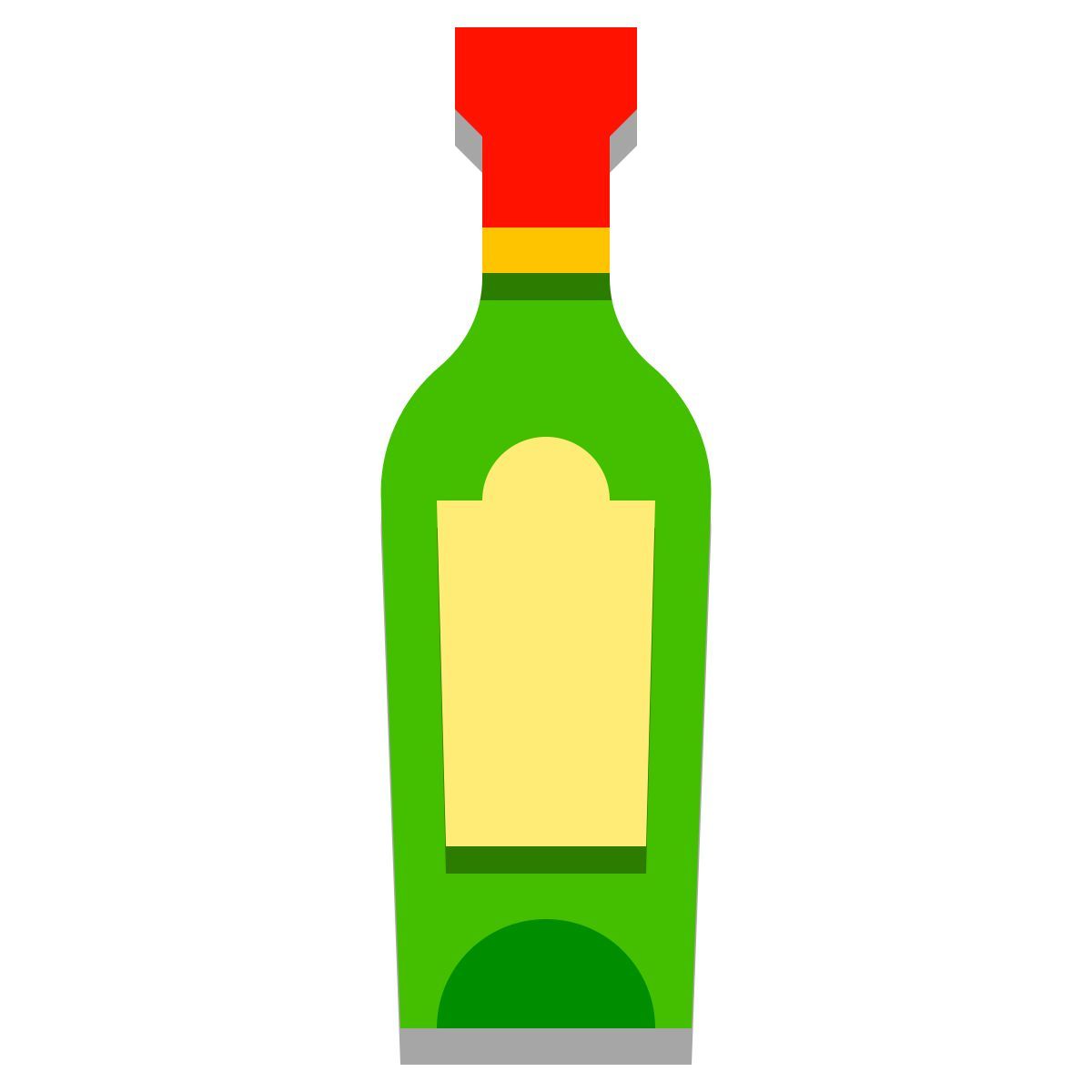 papercut style bottiglia di vino icon