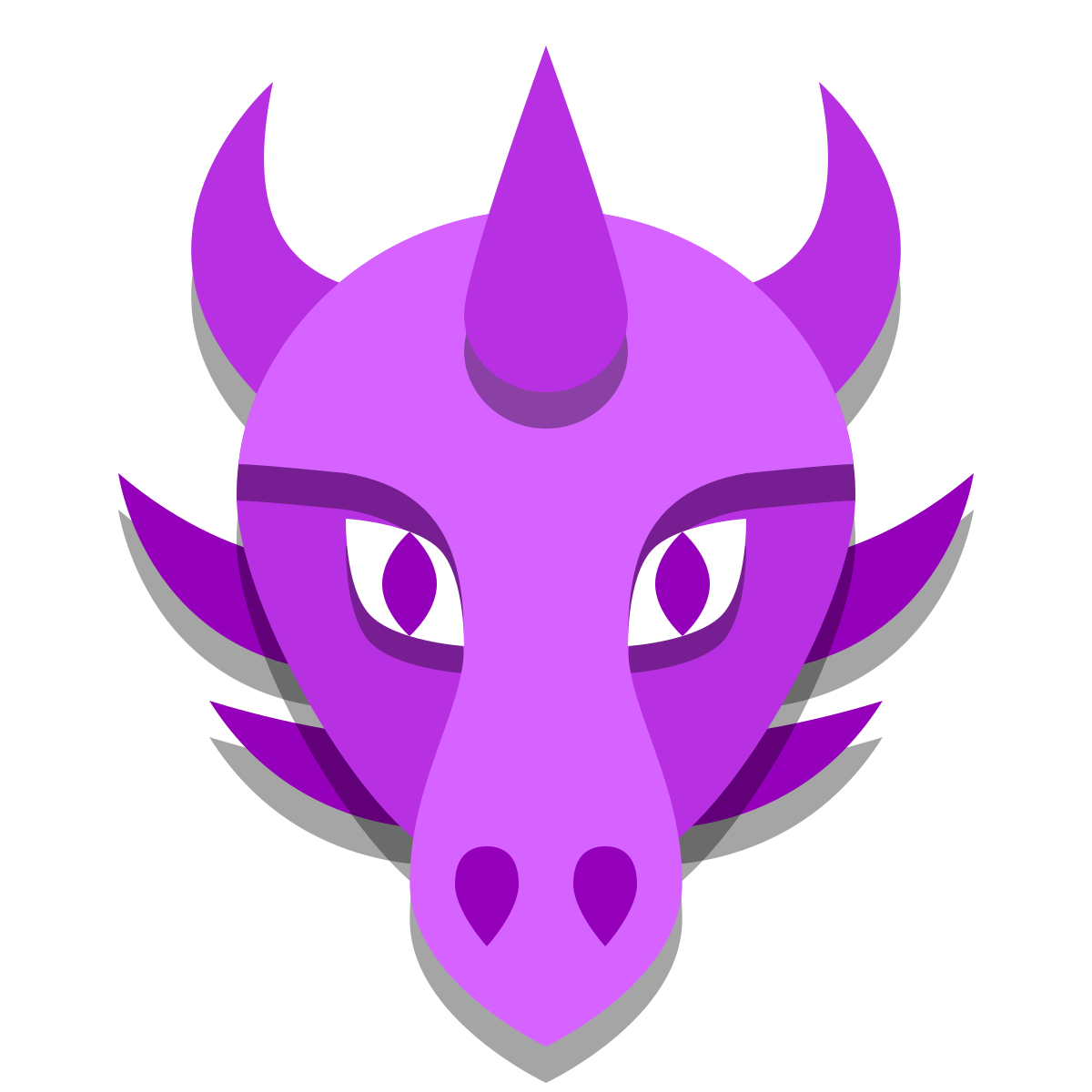 papercut style year of dragon icon