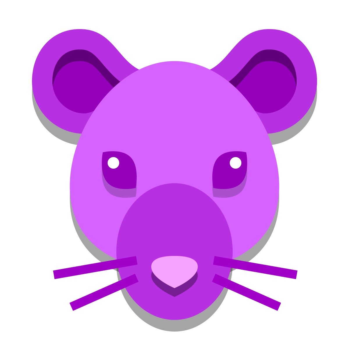 papercut style year of rat icon