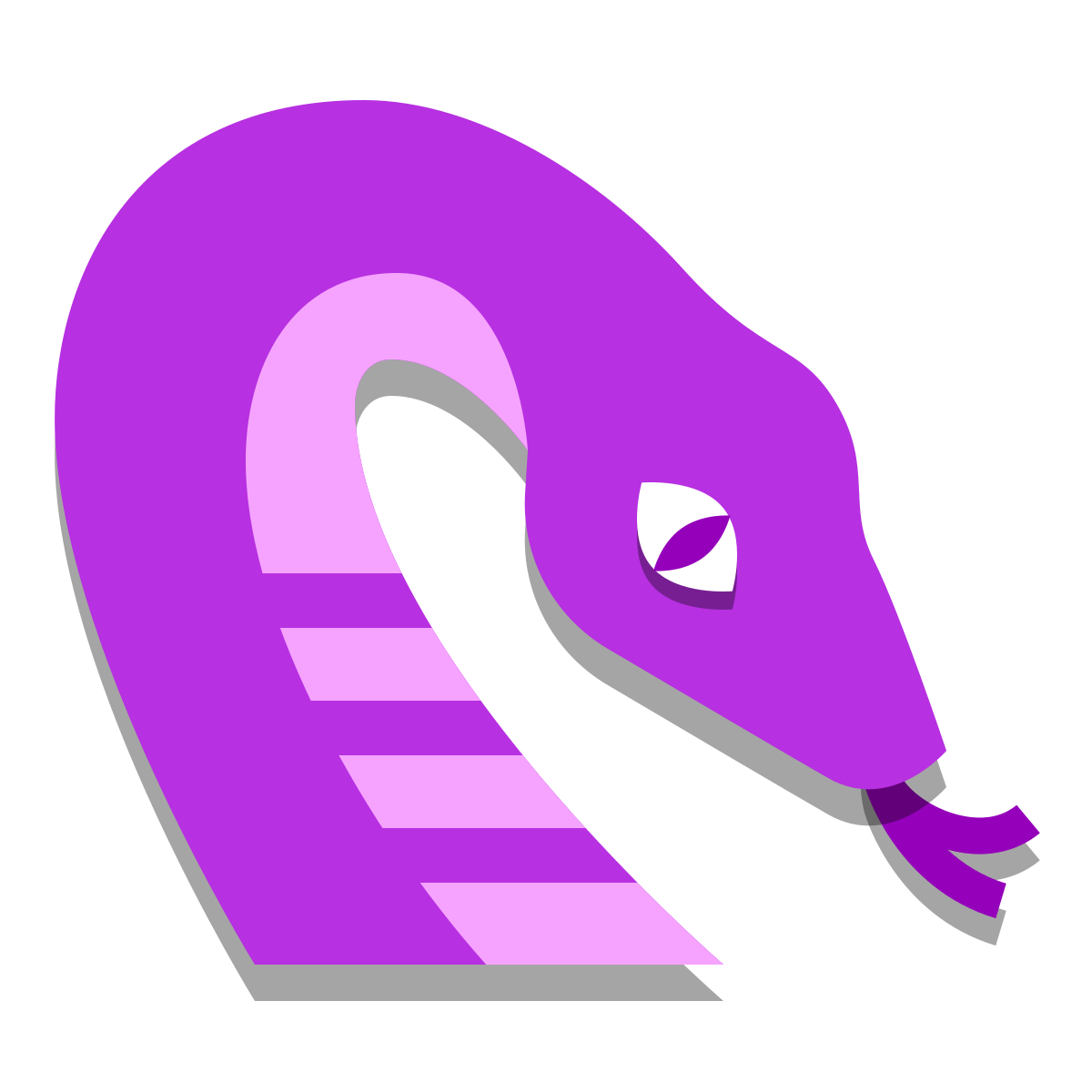 papercut style year of snake icon
