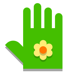 garden gloves icon