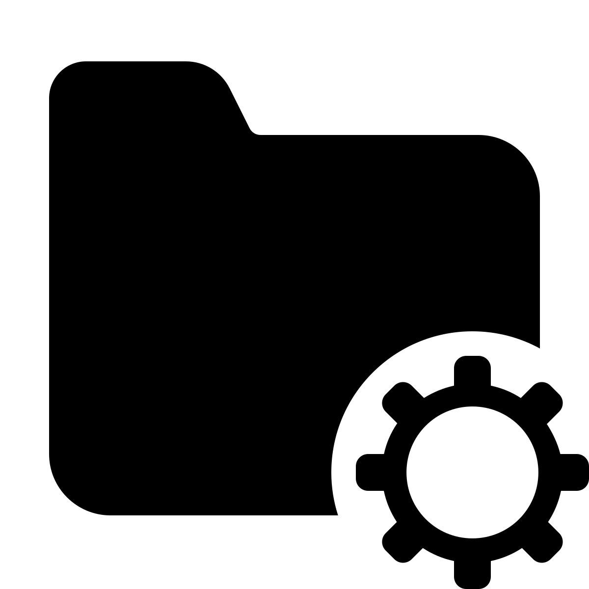 parakeet filled style folder settings icon