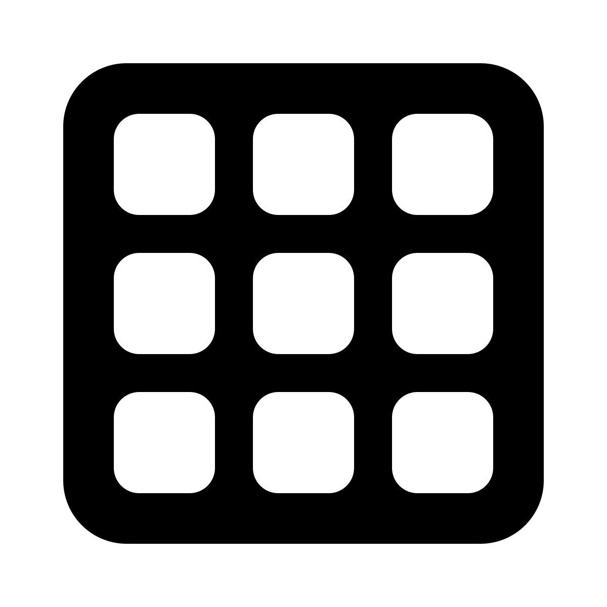 parakeet filled style data grid icon