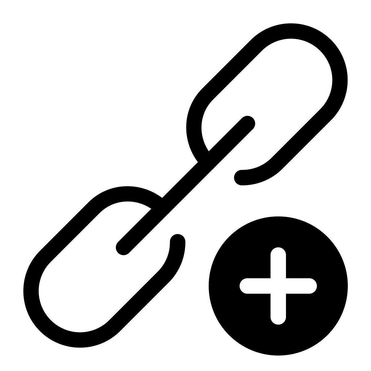 parakeet filled style adicionar link icon