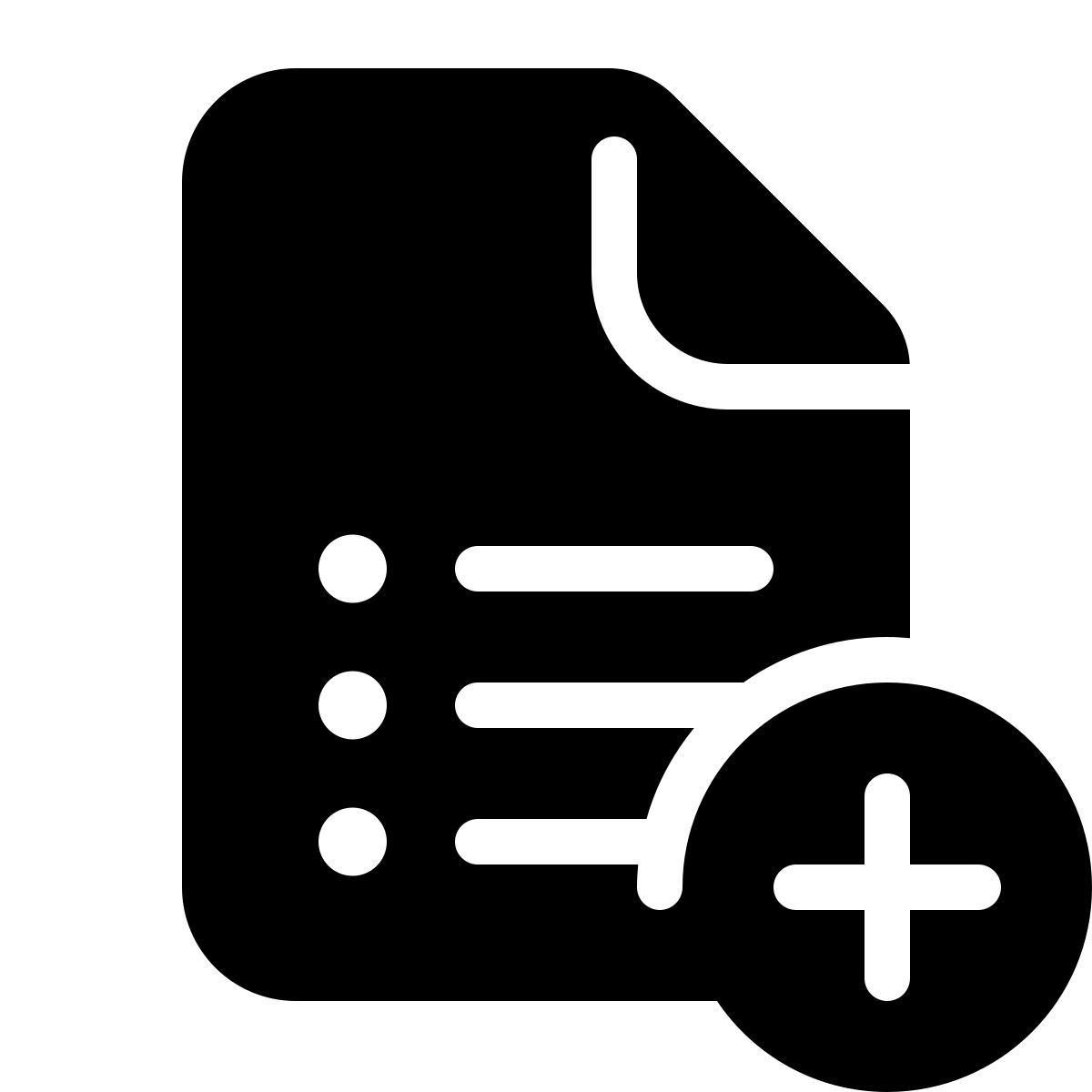 parakeet filled style add list icon