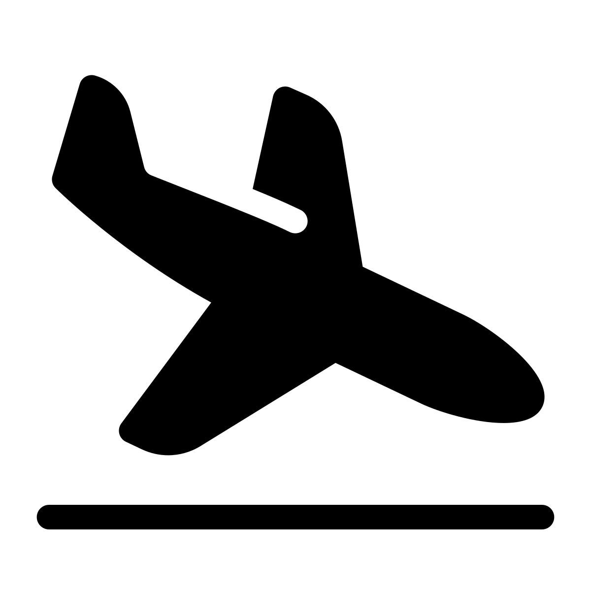 parakeet filled style посадка самолета icon