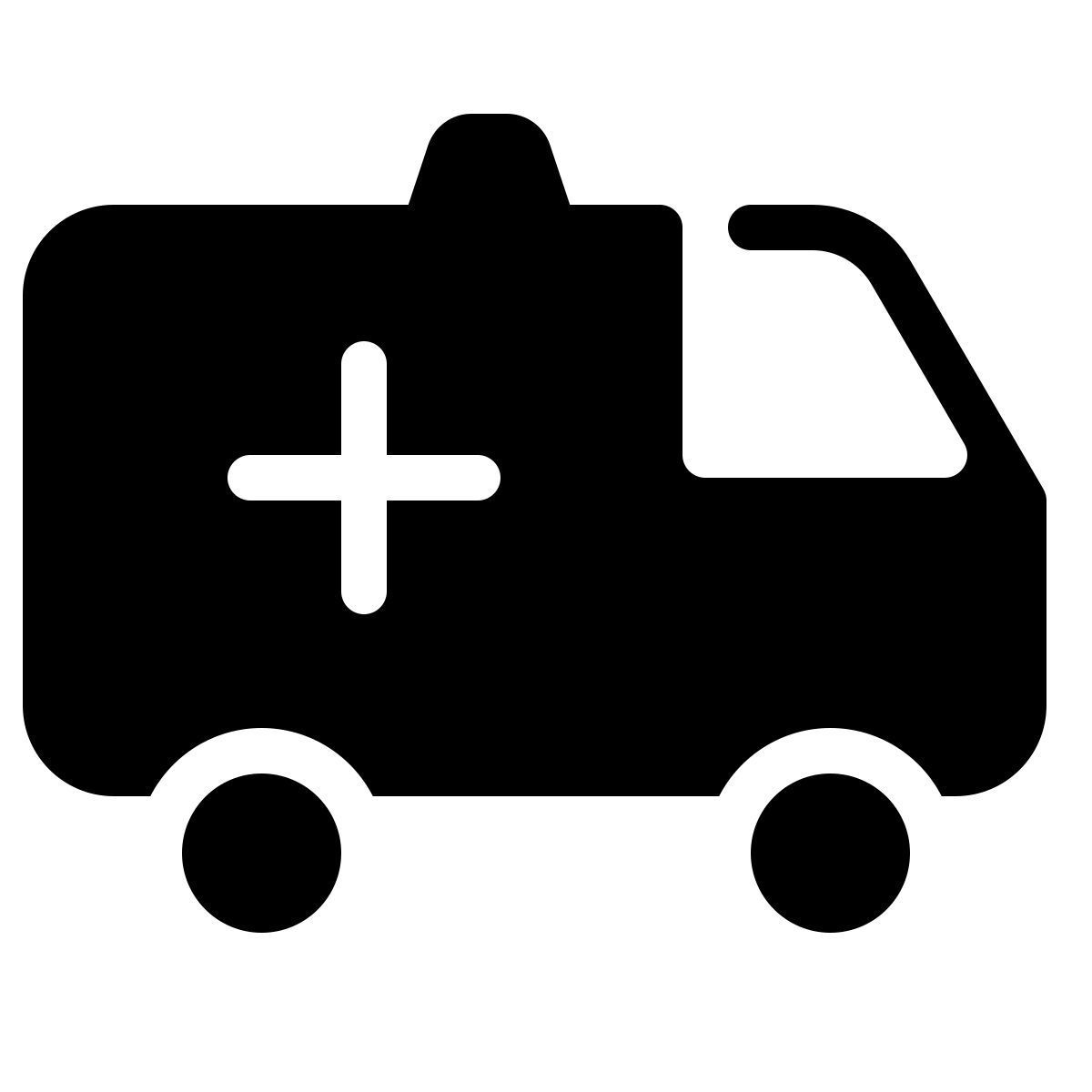 parakeet filled style ambulance icon