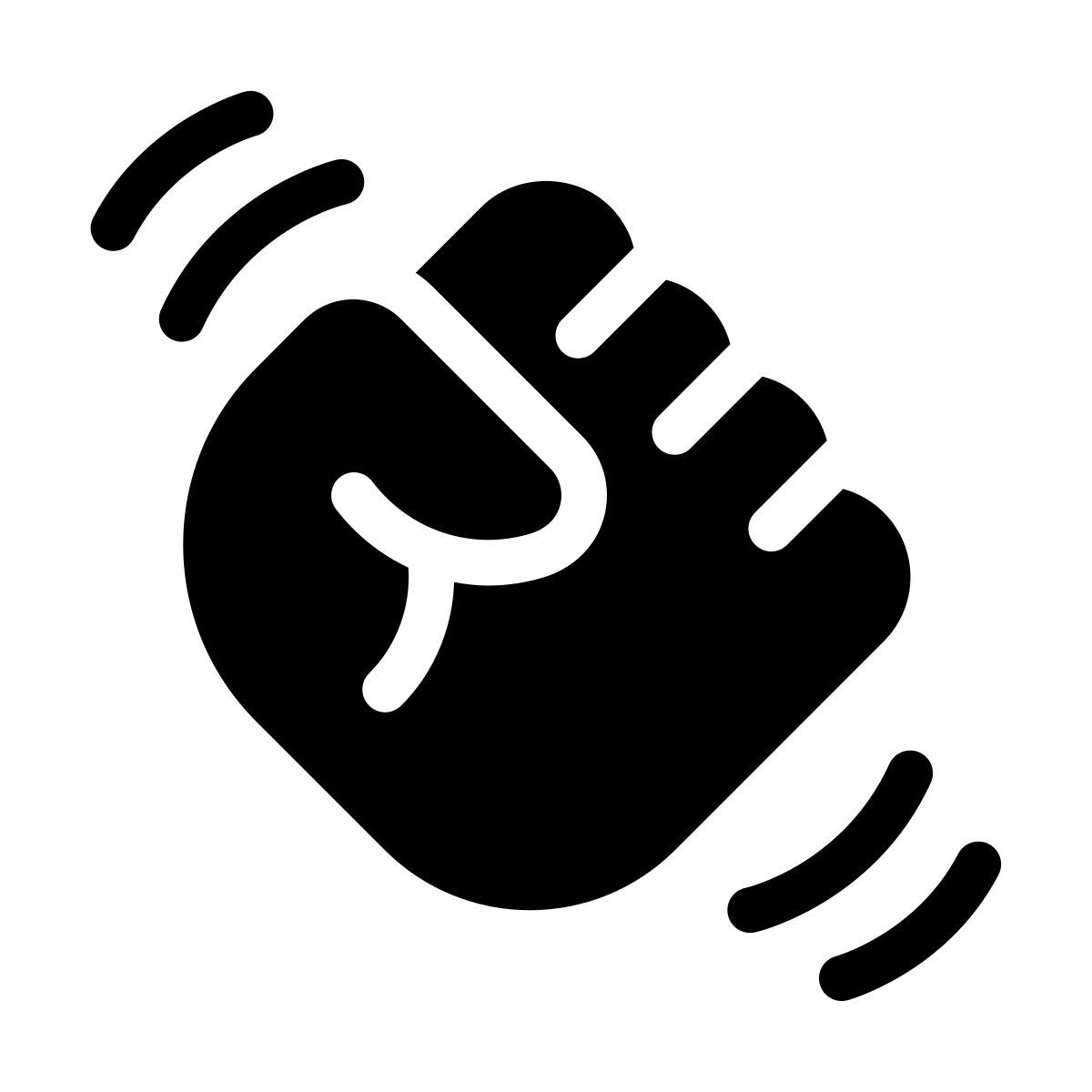 parakeet filled style fist icon