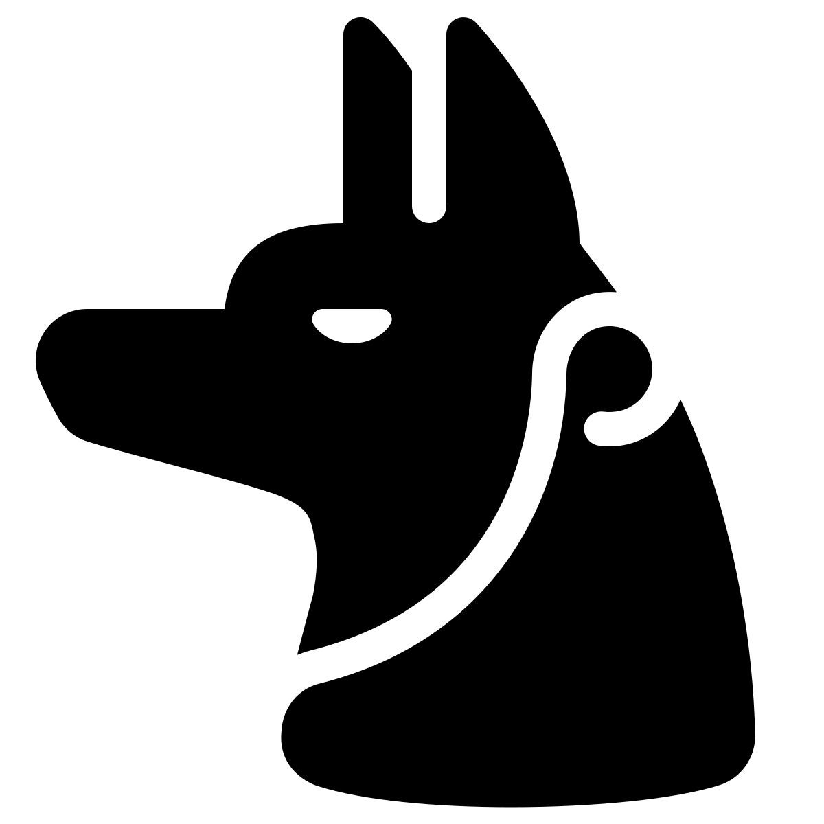 parakeet filled style anubis icon
