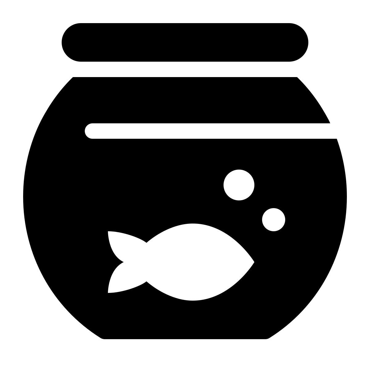 parakeet filled style aquarium icon