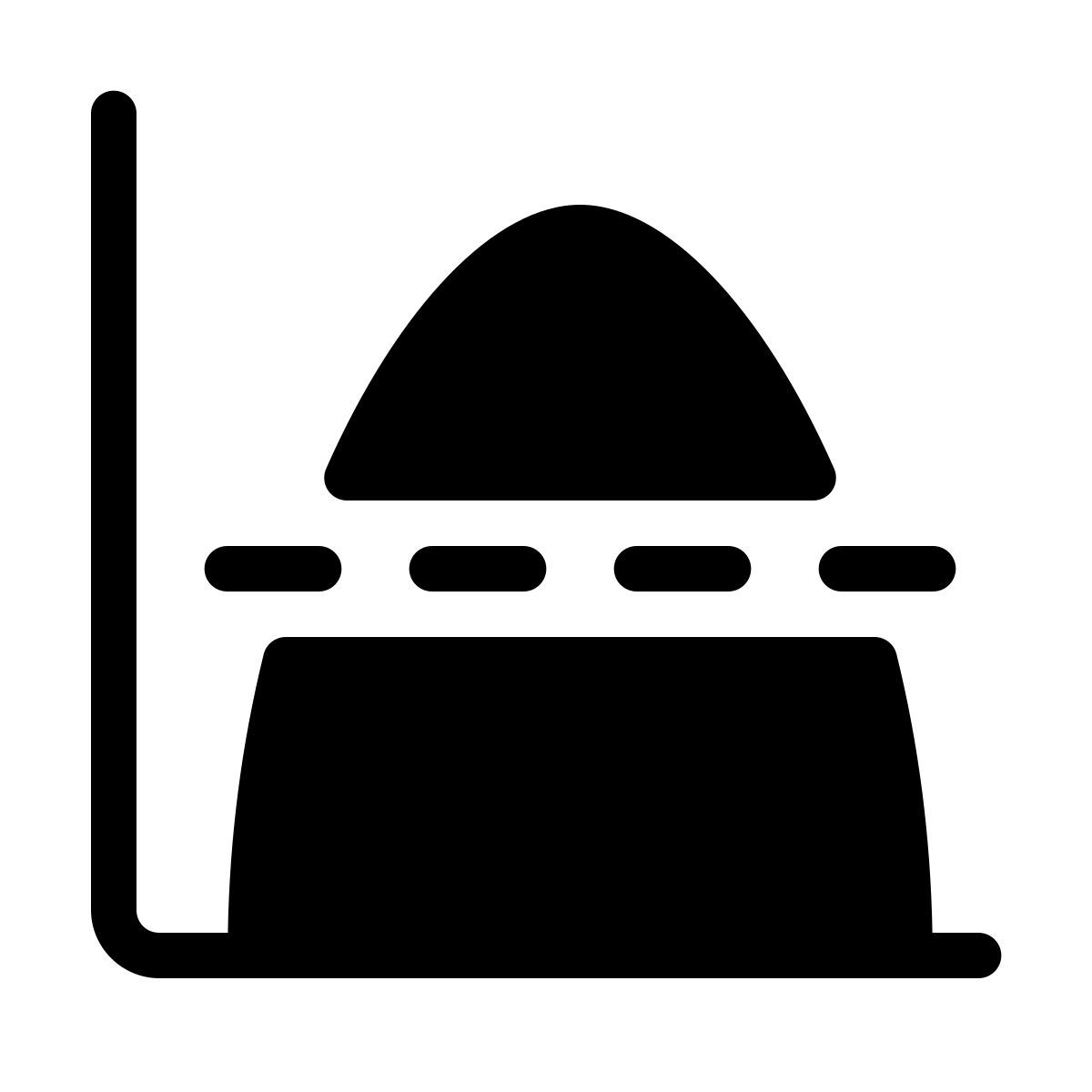 parakeet filled style колоколообразная кривая icon