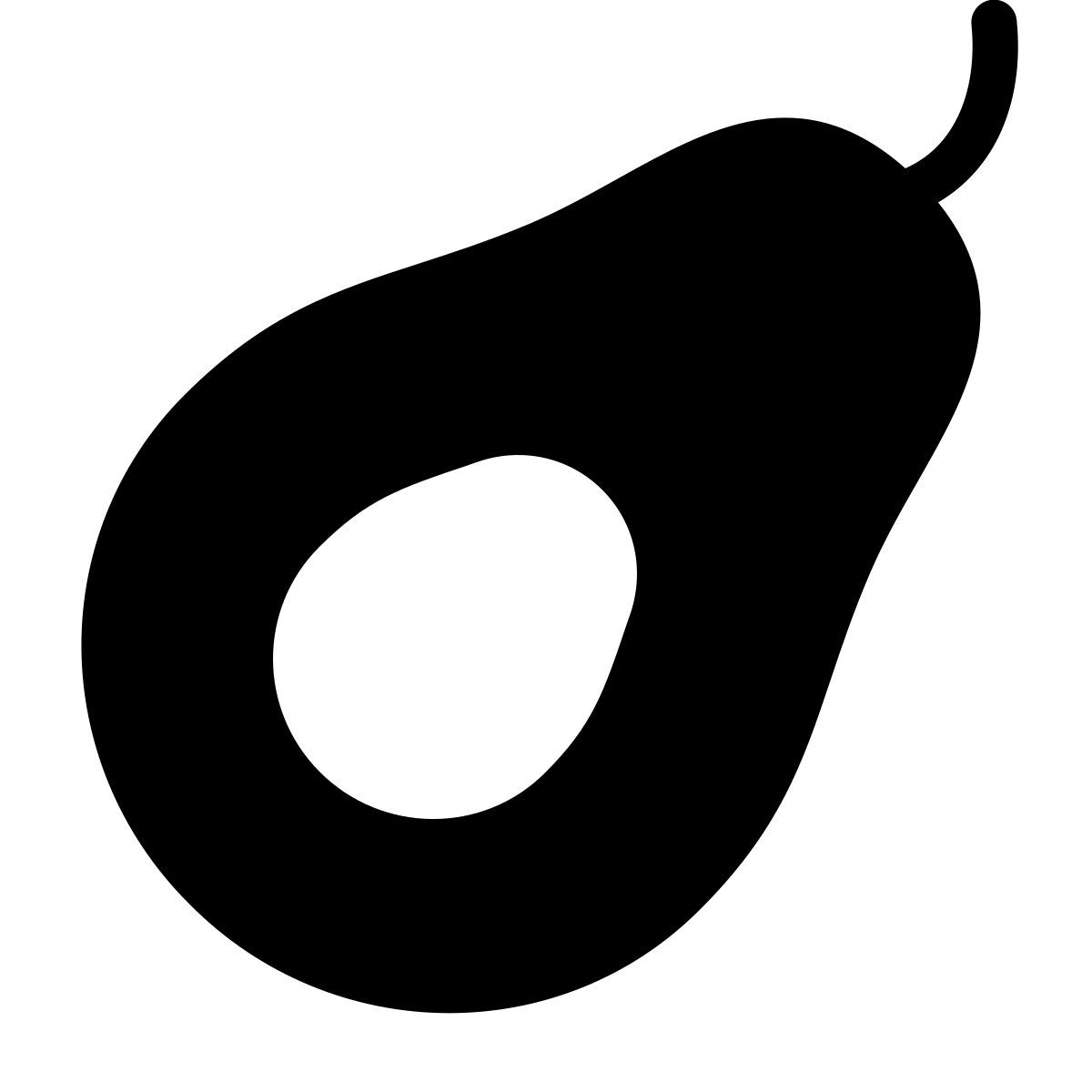 parakeet filled style avocado icon