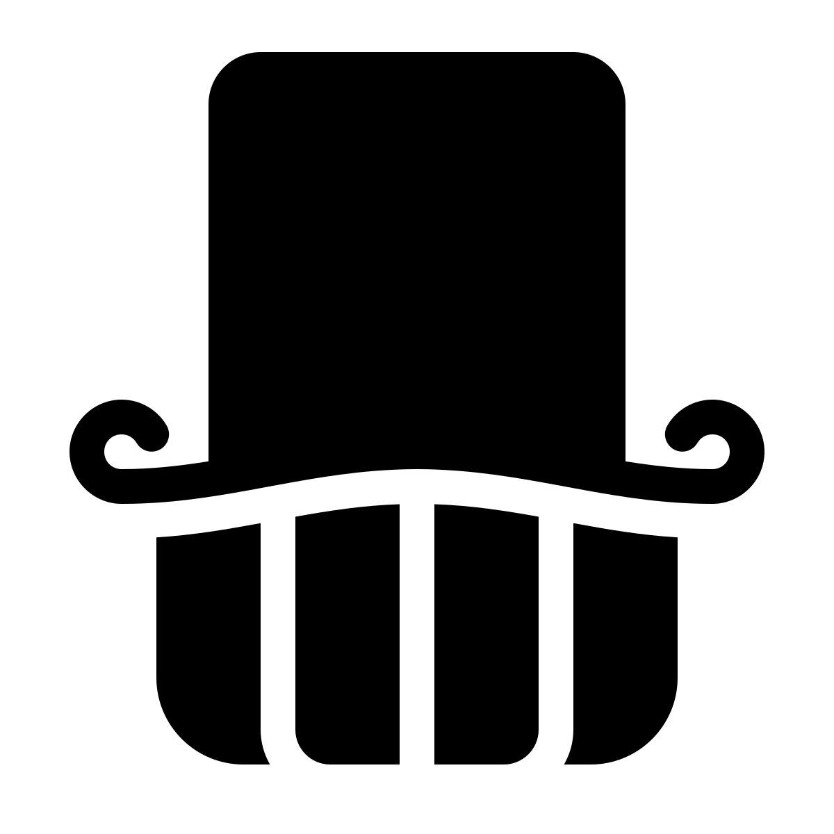 parakeet filled style balcony icon