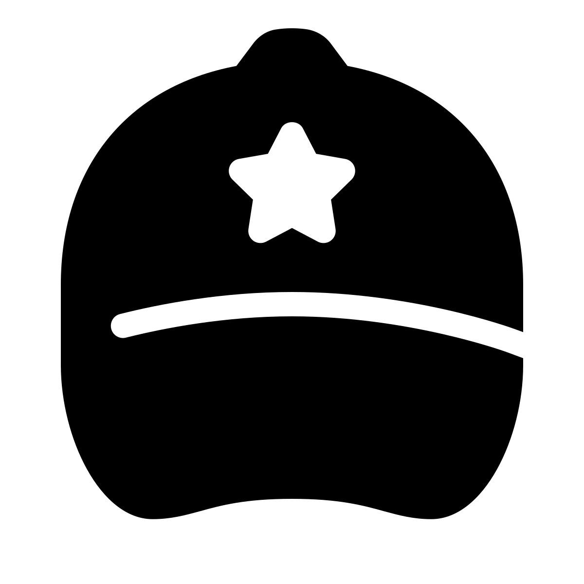 parakeet filled style baseball cap icon