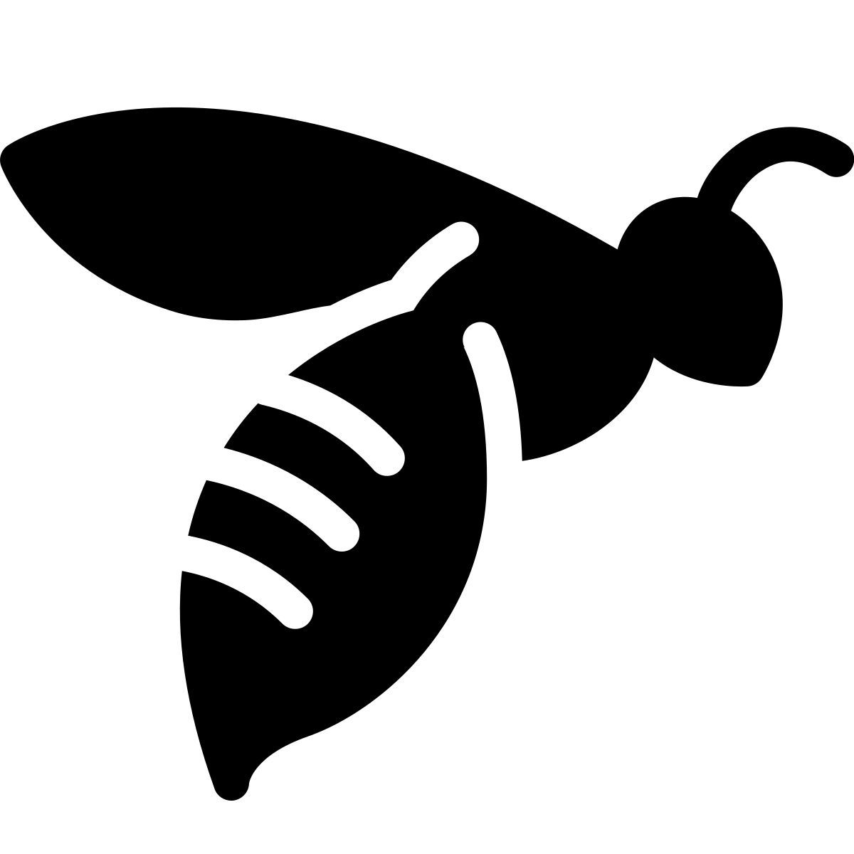 parakeet filled style biene icon