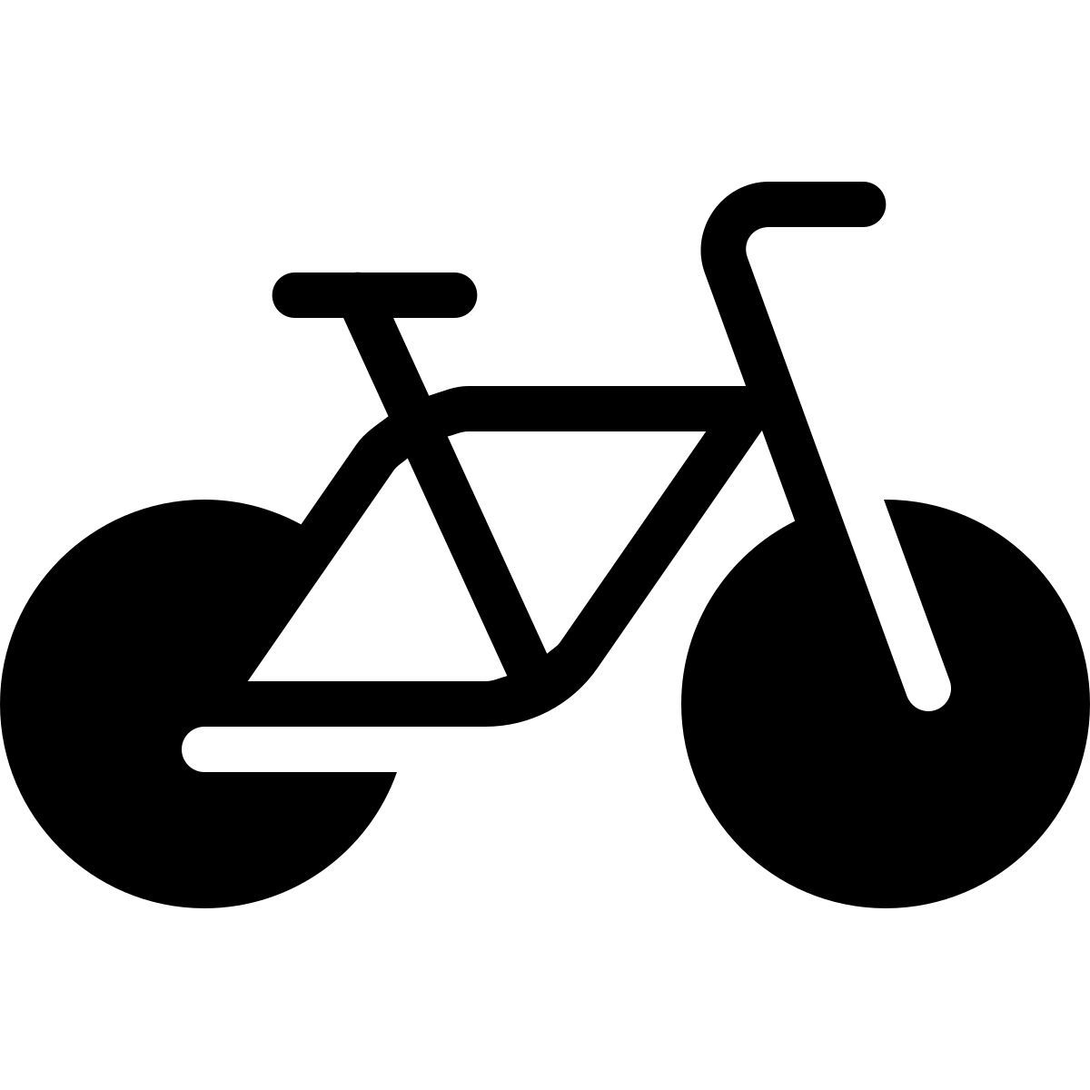 parakeet filled style bicicleta icon