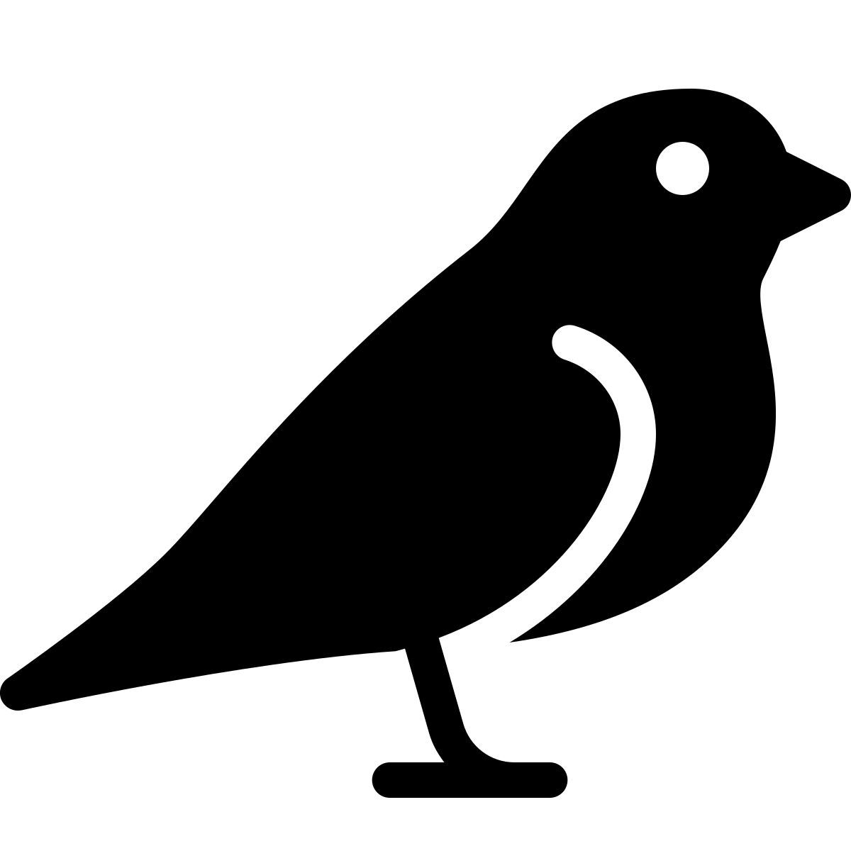 parakeet filled style uccello icon