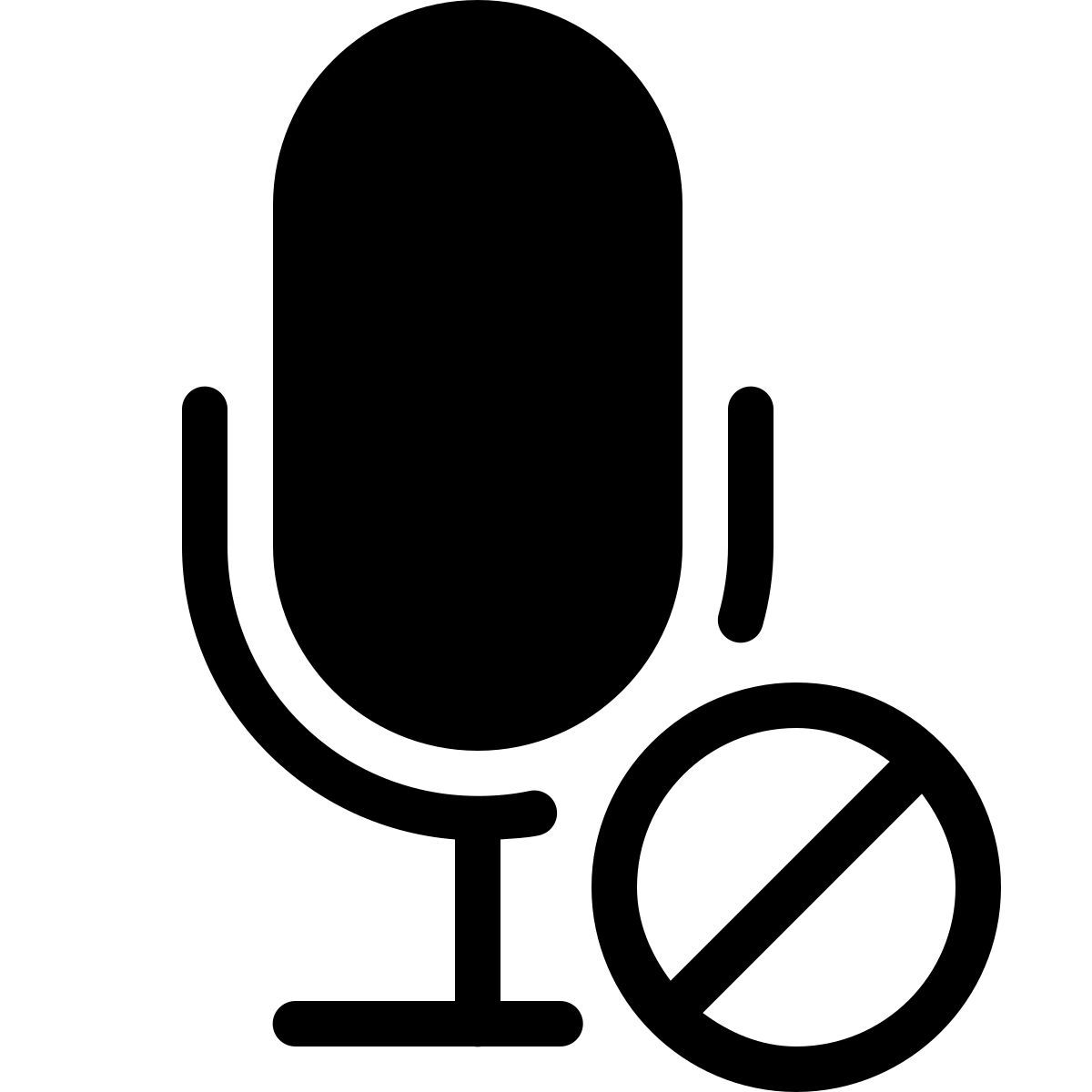 parakeet filled style block microphone icon