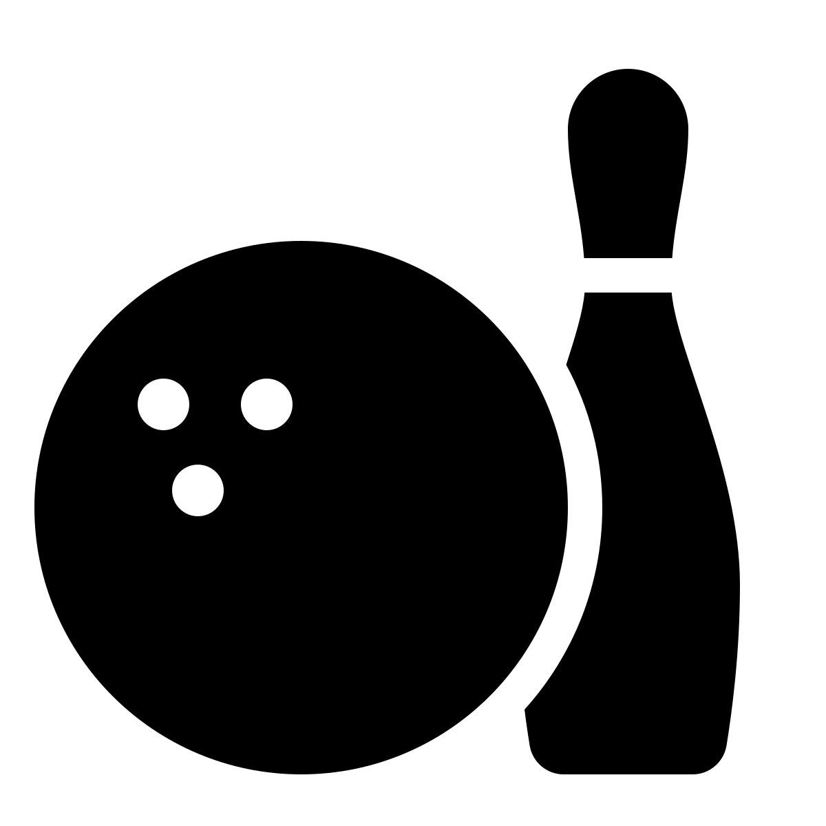 parakeet filled style bowling icon