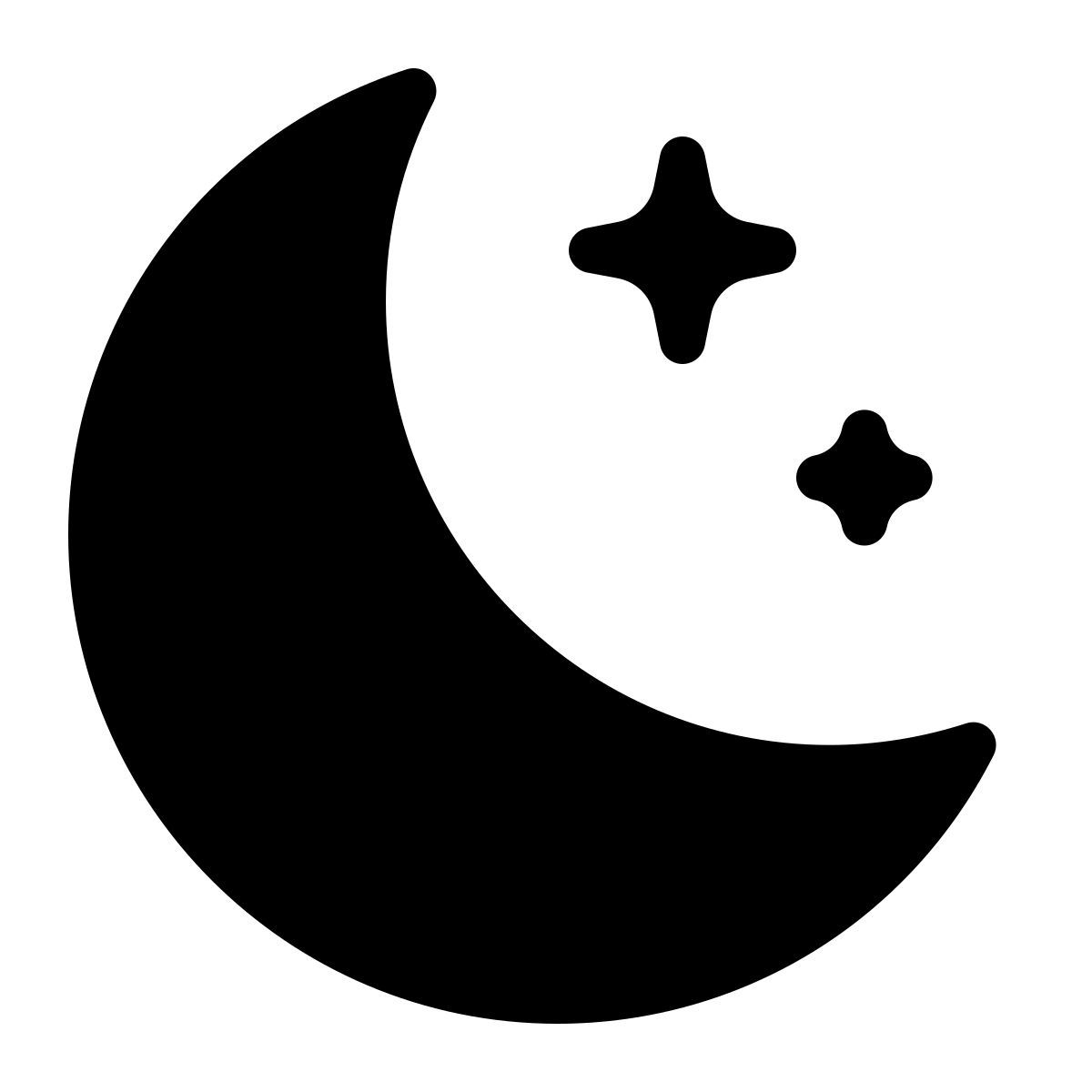 parakeet filled style 밝은 달 icon