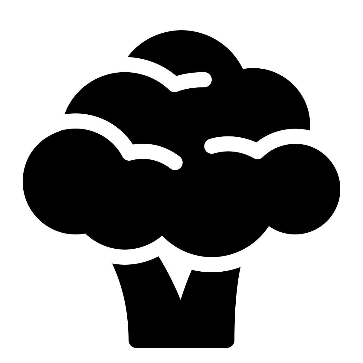 parakeet filled style брокколи icon