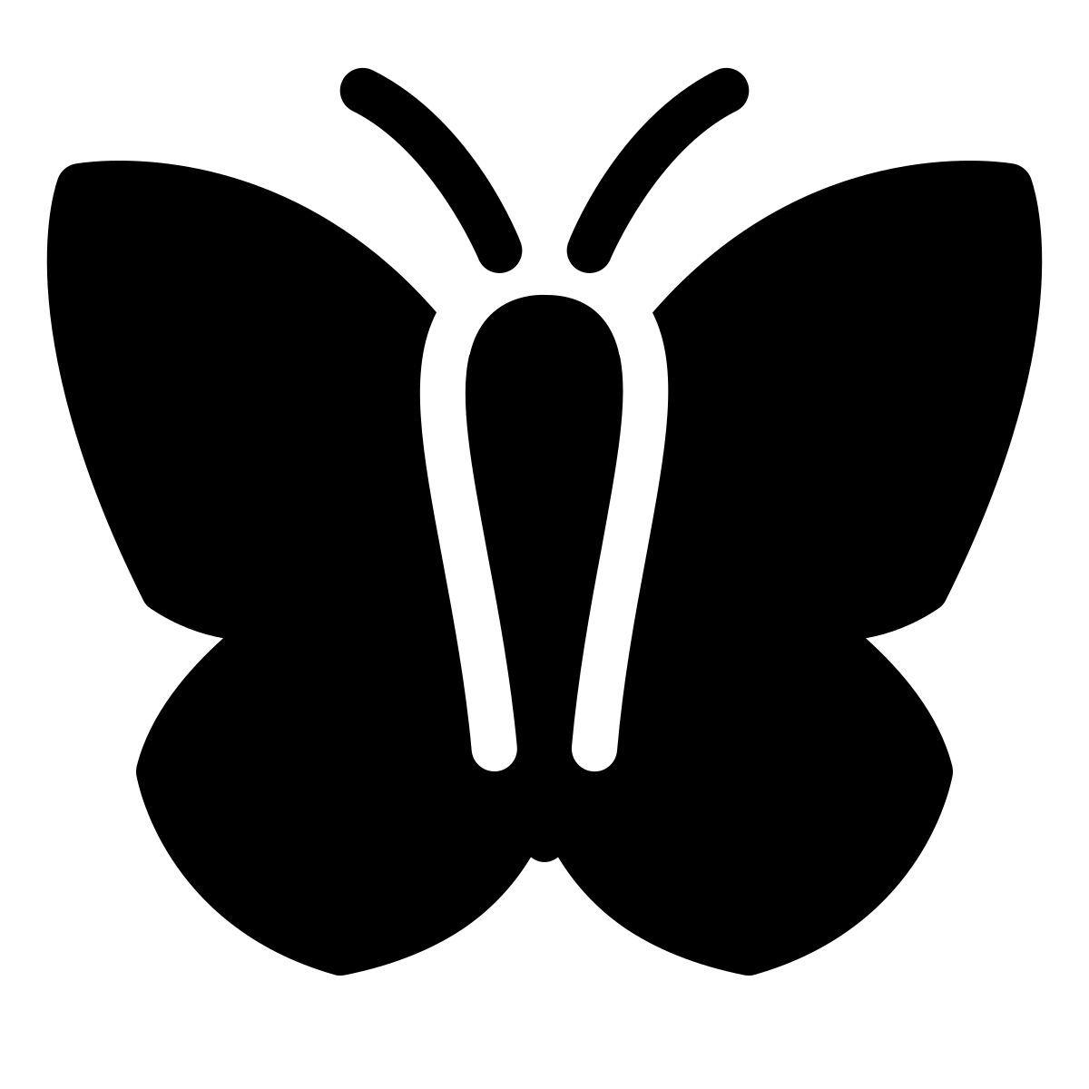 parakeet filled style бабочка icon